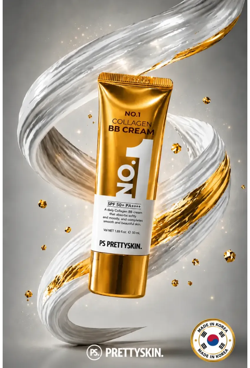 PS PRETTYSKIN No.1 Collagen BB Cream SPF50+ PA++++ 50 ml | Kolajen İçerikli Kapatıcı ve Nemlendirici BB Krem