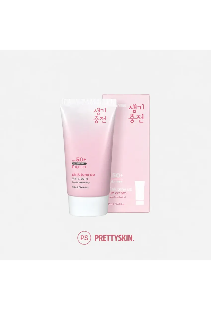 PS PRETTYSKIN Pink Tone Up Sun Cream SPF50+ PA++++ 50 ml | Pembe Tone Up Etkili Aydınlatıcı Güneş Kremi