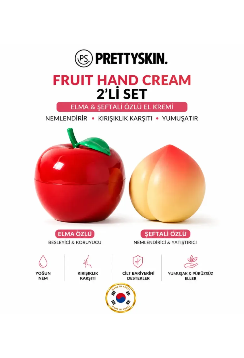 PS PRETTYSKIN Şeftali Hand Cream & Elma Hand Cream