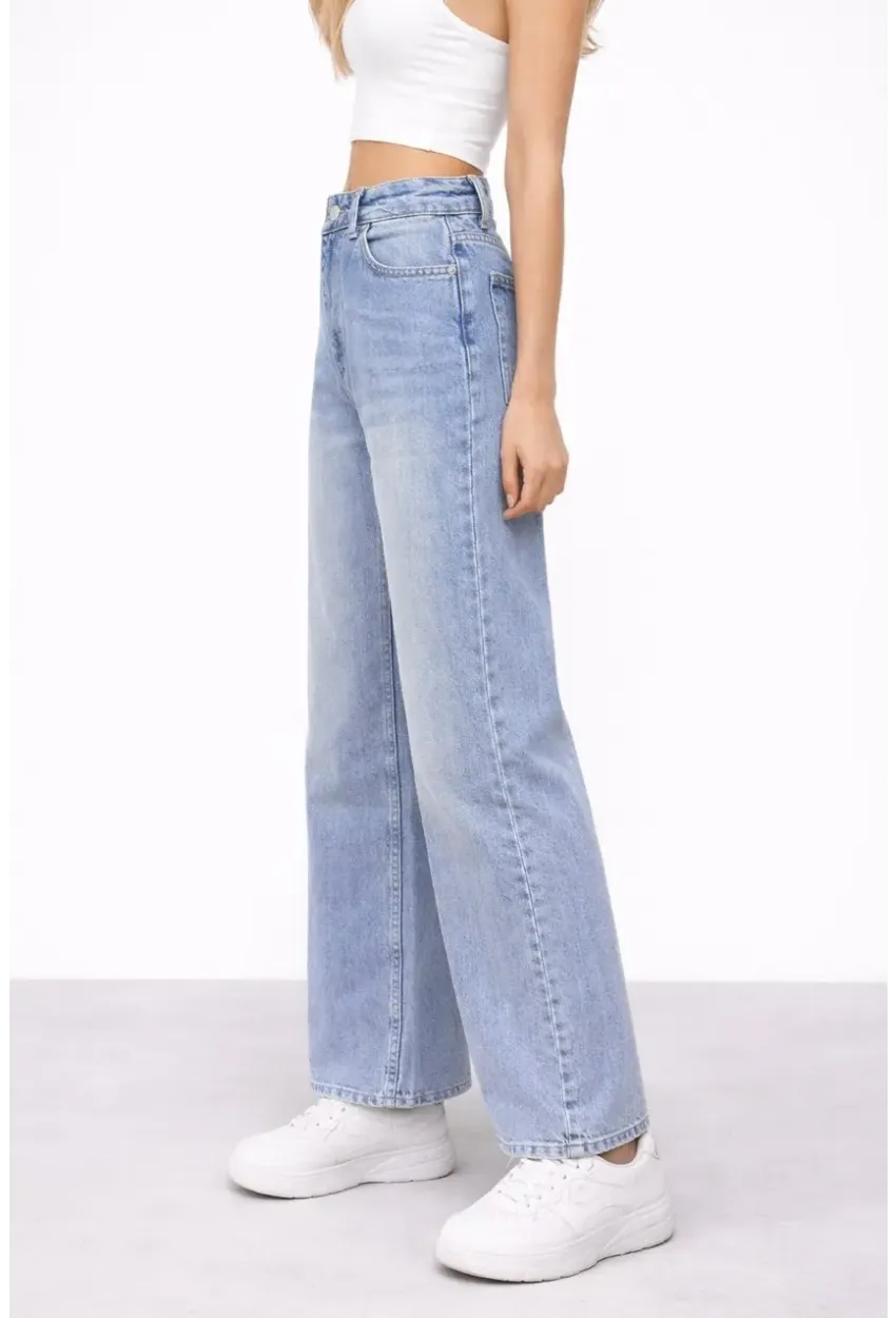 Wide Leg Açık Mavi Jean