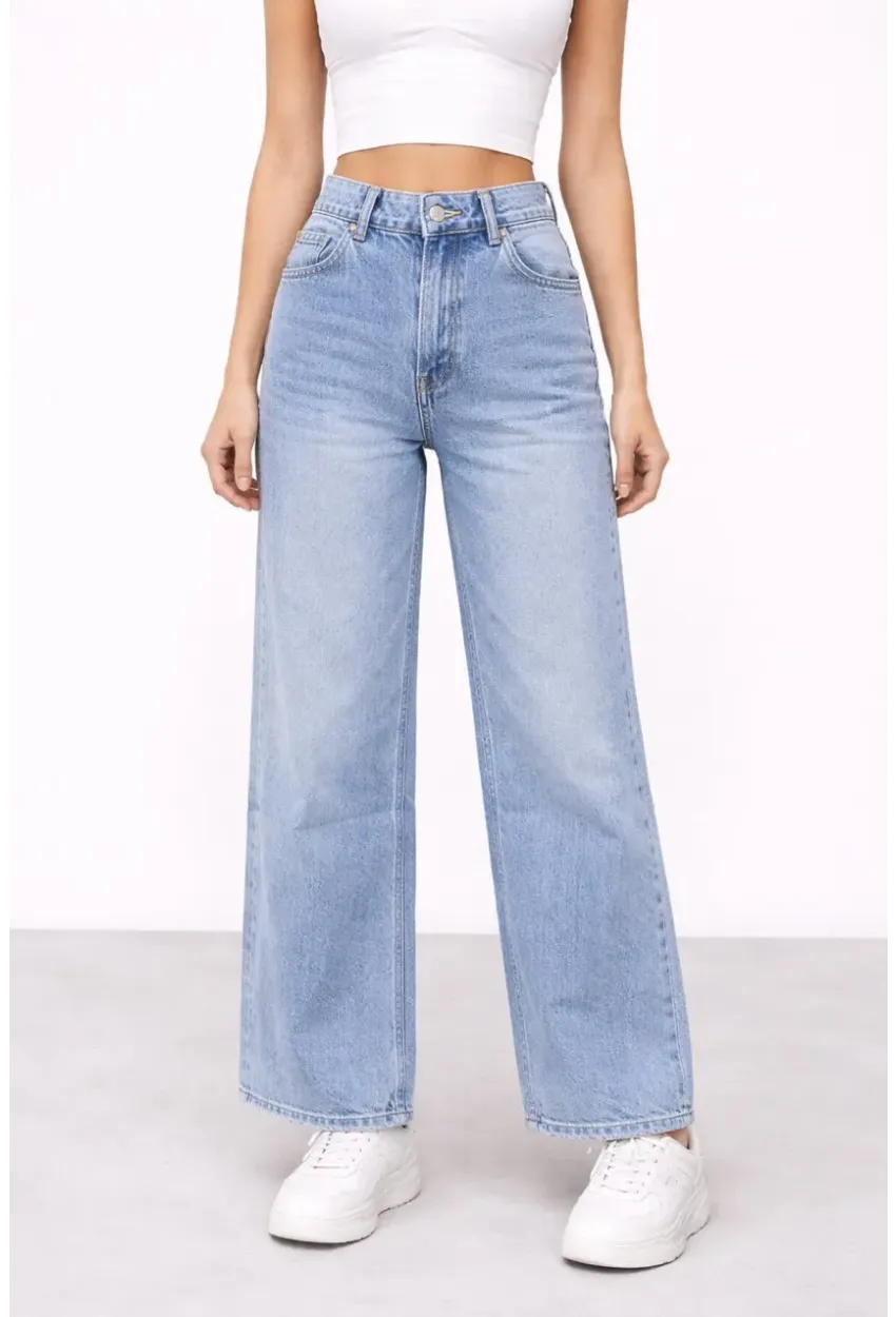 Wide Leg Açık Mavi Jean