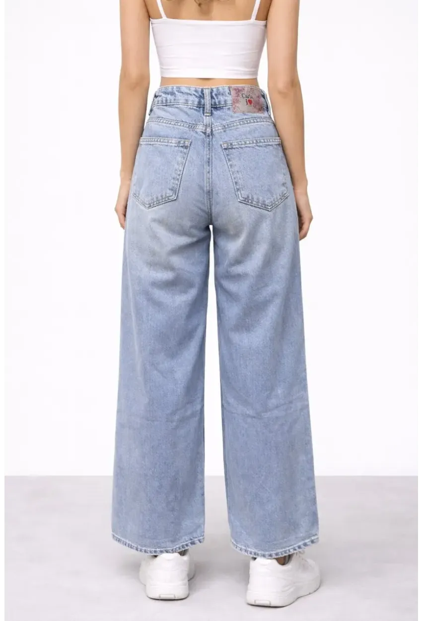 Wide Leg Açık Mavi Jean