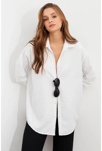 Kadın Ekru Gömlek Q1100