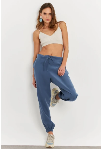 Kadın İndigo Kubra Şalvar Pantolon GÇ900