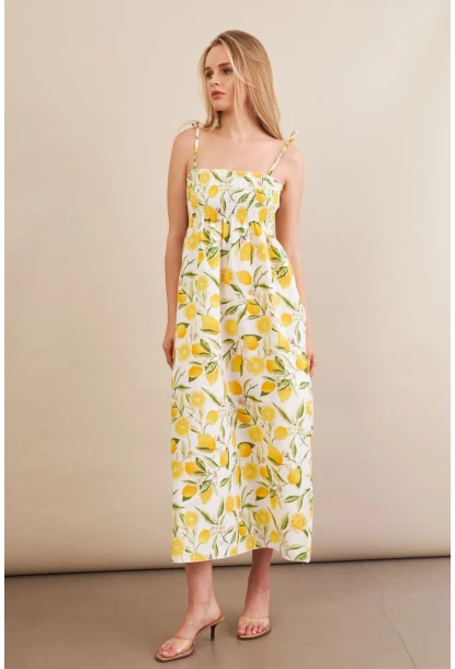 Kadın Multi Straplez Çizgili Plaj Elbisesi OR502