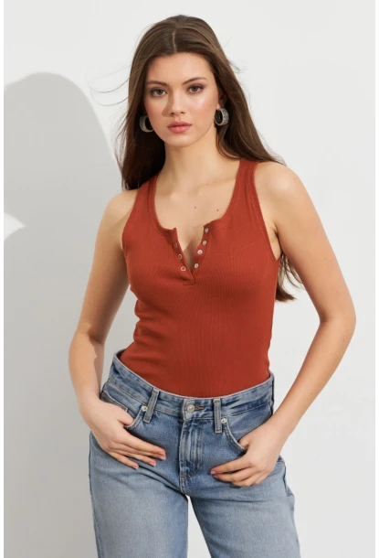 Kadın Tarçın Patlı Kaşkorse Bluz MK02