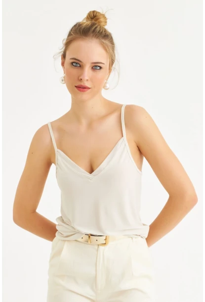 Kadın Taş Tül Şeritli Atlet LPP1024