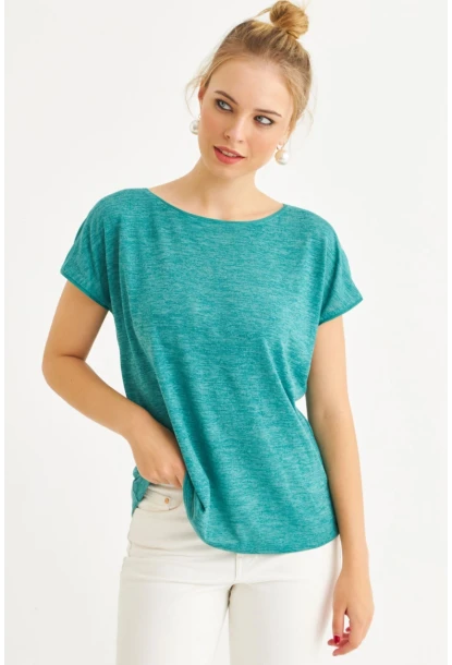 Kadın Yeşil Basic Bluz AYD410