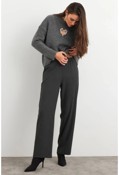 Kadın Antrasit Pantolon ELA6647