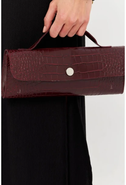 Kadın Bordo El Çantası BE713