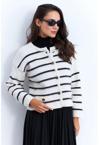 Kadın Ekru Hırka MCNG800