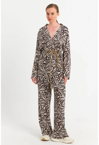 Kadın Ekru-Kahve Alt Üst Takım MGÇ202