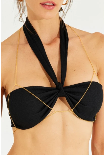 Kadın Gold Rengi Vücut Zinciri BE2001