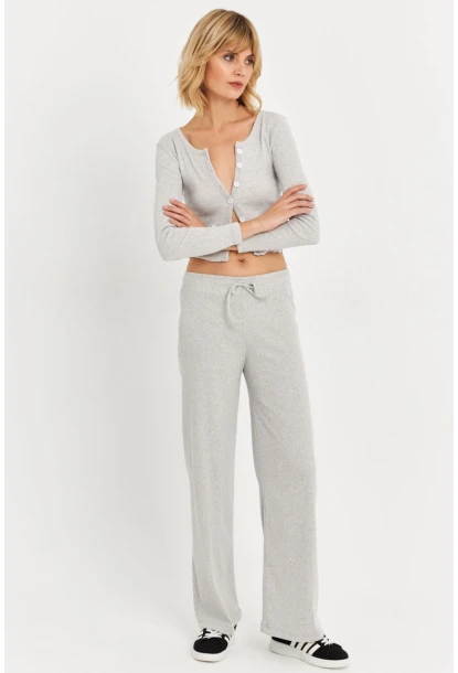 Kadın Gri Palazzo Eşofman Altı ALB6011