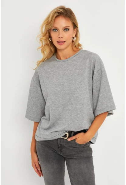 Kadın Gri Sweatshirt EY2911