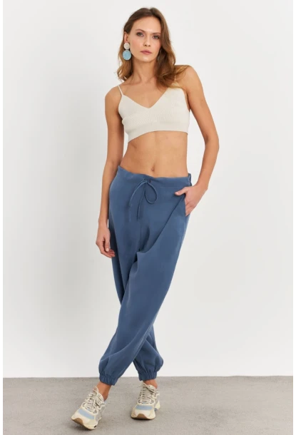 Kadın İndigo Kubra Şalvar Pantolon GÇ900