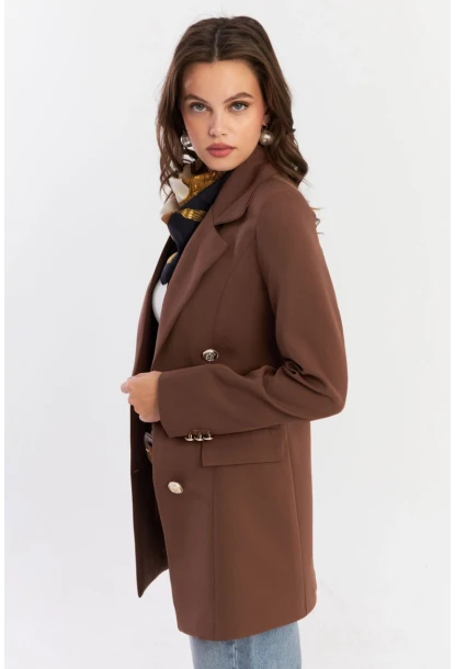 Kadın Kahverengi Alt Üst Astarlı Ceket MUF201