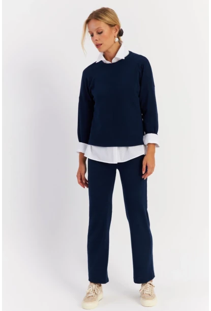 Kadın Lacivert Alt Üst Takım YLE19