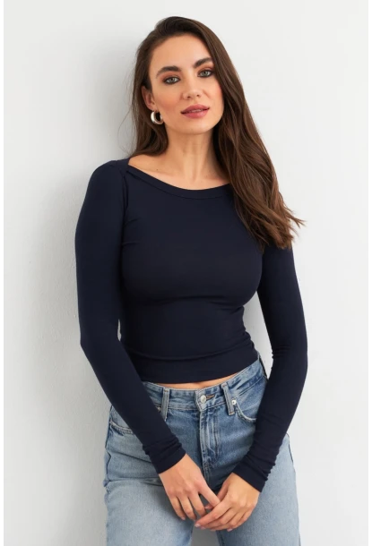 Kadın Lacivert Bluz MX9390