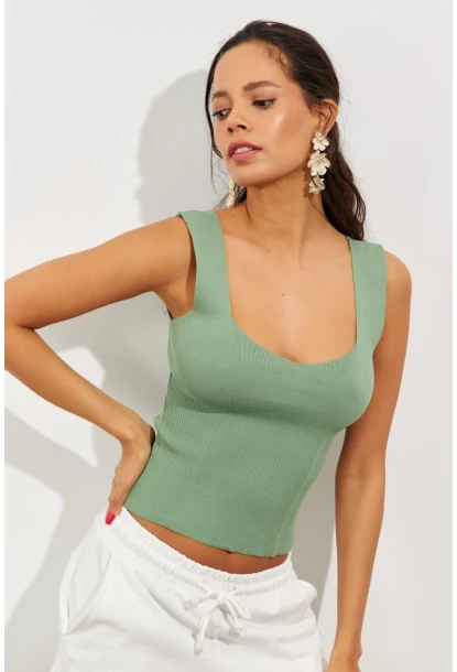 Kadın Mint Triko Atlet YV117