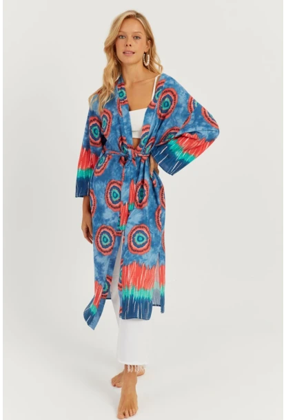 Kadın Multi Desenli Kimono GÇ155