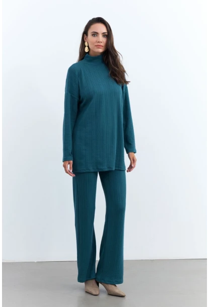 Kadın Petrol Alt Üst Pantolon Takım MTF28