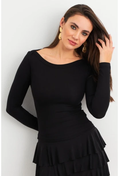 Kadın Siyah Bluz MX9390