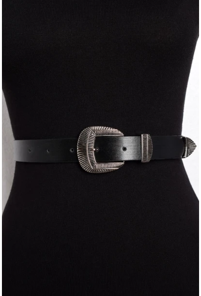 Kadın Siyah Kemer BE218