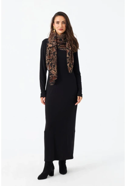 Kadın Siyah Maxi Elbise MLİK65