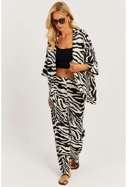 Kadın Taş-Siyah Kimono Takım RİN305