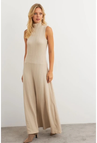 Kadın Vanilya Basic Maxi Elbise MTF29