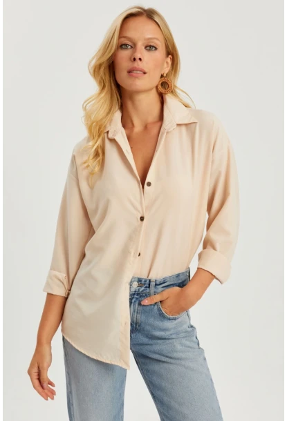 Kadın Vanılya Gömlek Q987