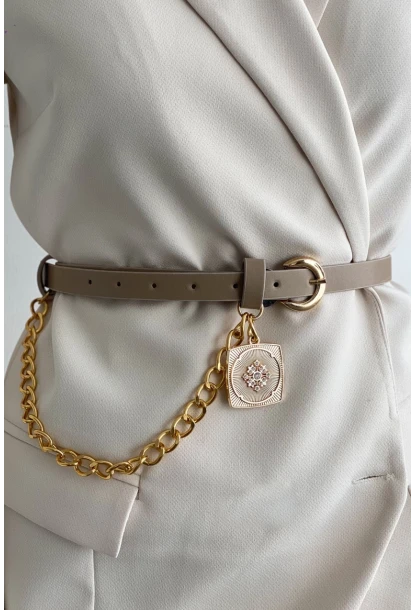 Kadın Vizon Köstek Detaylı Kemer BE666