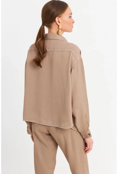 Kadın Vizon Tensel Gömlek SUN202