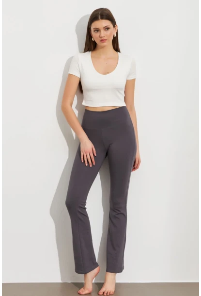 Kadın Antrasit İspanyol Paça Tayt ATS60