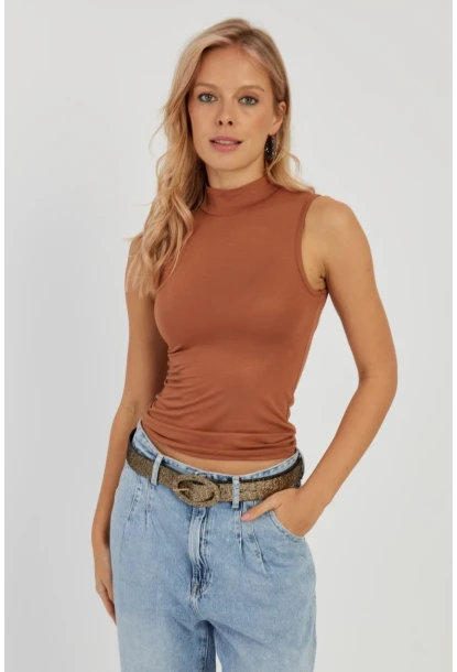 Kadın Badem Kolsuz Bluz LPP1260