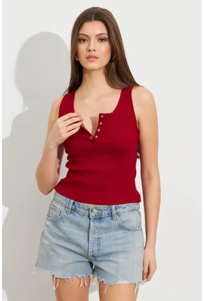 Kadın Bordo Patlı Kaşkorse Bluz MK02