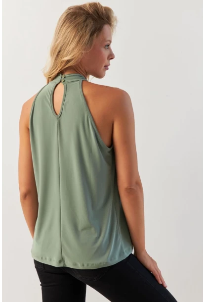 Kadın Çağla Sırtı Damla Yılbaşı Bluz LPP5043