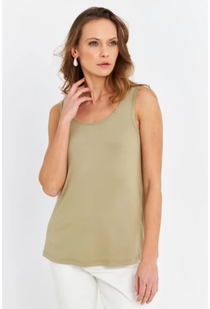 Kadın Çağla Yeşili Salaş Atlet AAN100