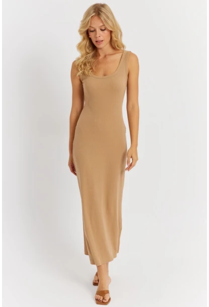 Kadın Camel Kaşkorse Midi Elbise MK26