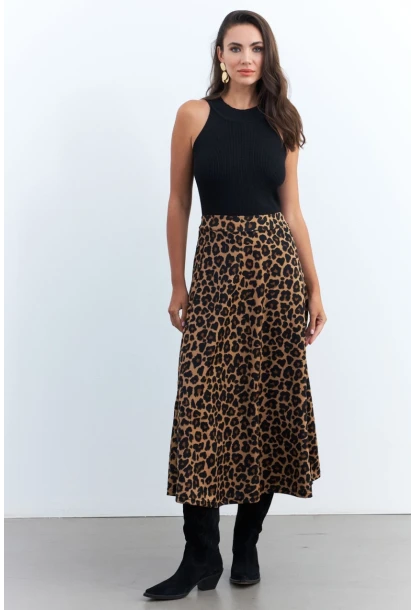 Kadın Camel-Siyah Çan Etek MLON3005