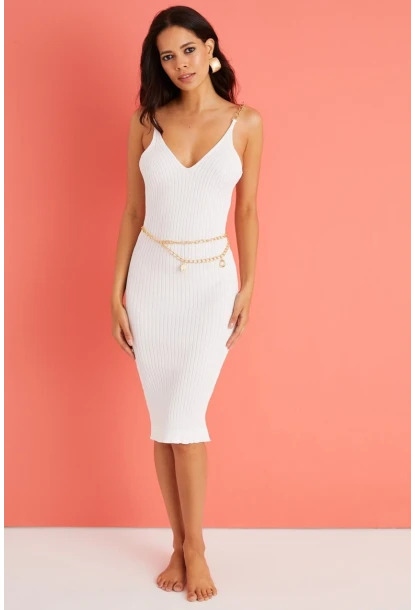 Kadın Gold Rengi Zincir Kemer BE533