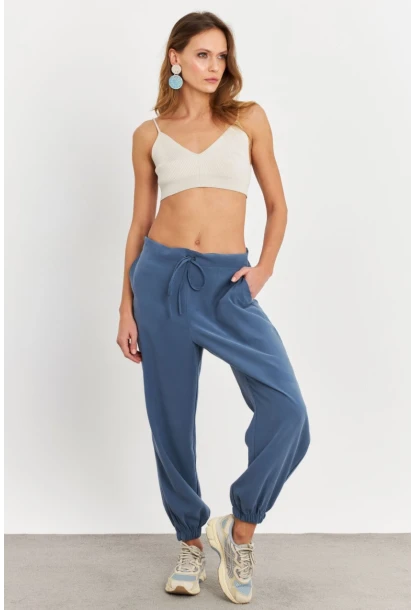 Kadın İndigo Kubra Şalvar Pantolon GÇ900