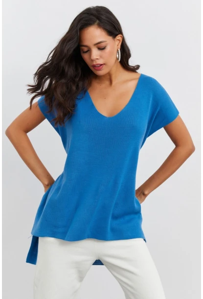 Kadın İndigo Süveter YV101