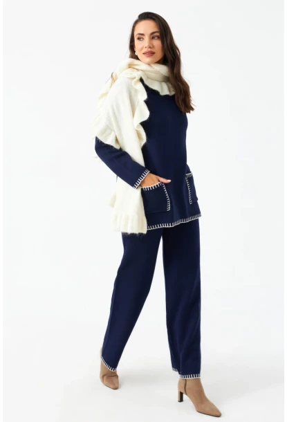 Kadın Lacivert Alt Üst Takım MMK61