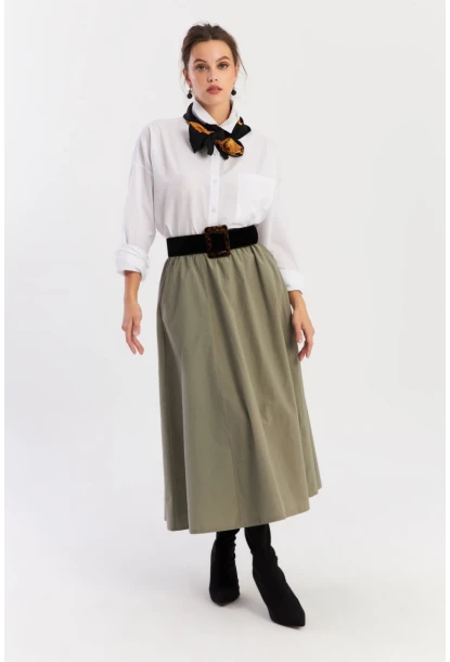 Kadın Mint Çan Etek ELA3951