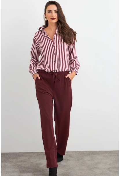 Kadın Mürdüm Pantolon ELA6647