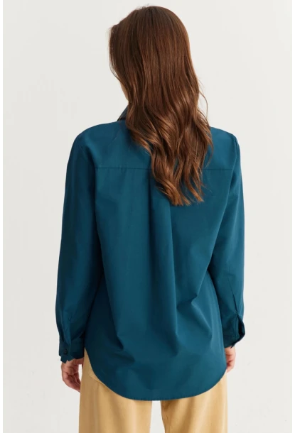 Kadın Petrol Taşlı Gömlek ZER412