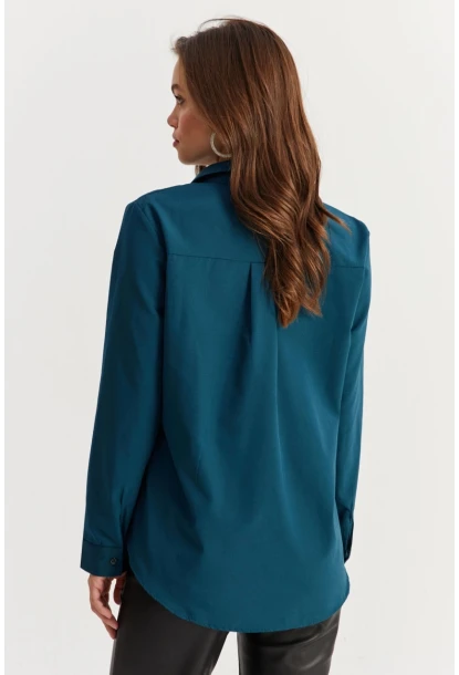 Kadın Petrol Yakası Taşlı Gömlek ZER413