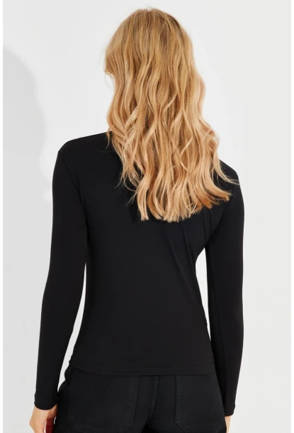 Kadın Siyah Pencereli Bluz MEN2014